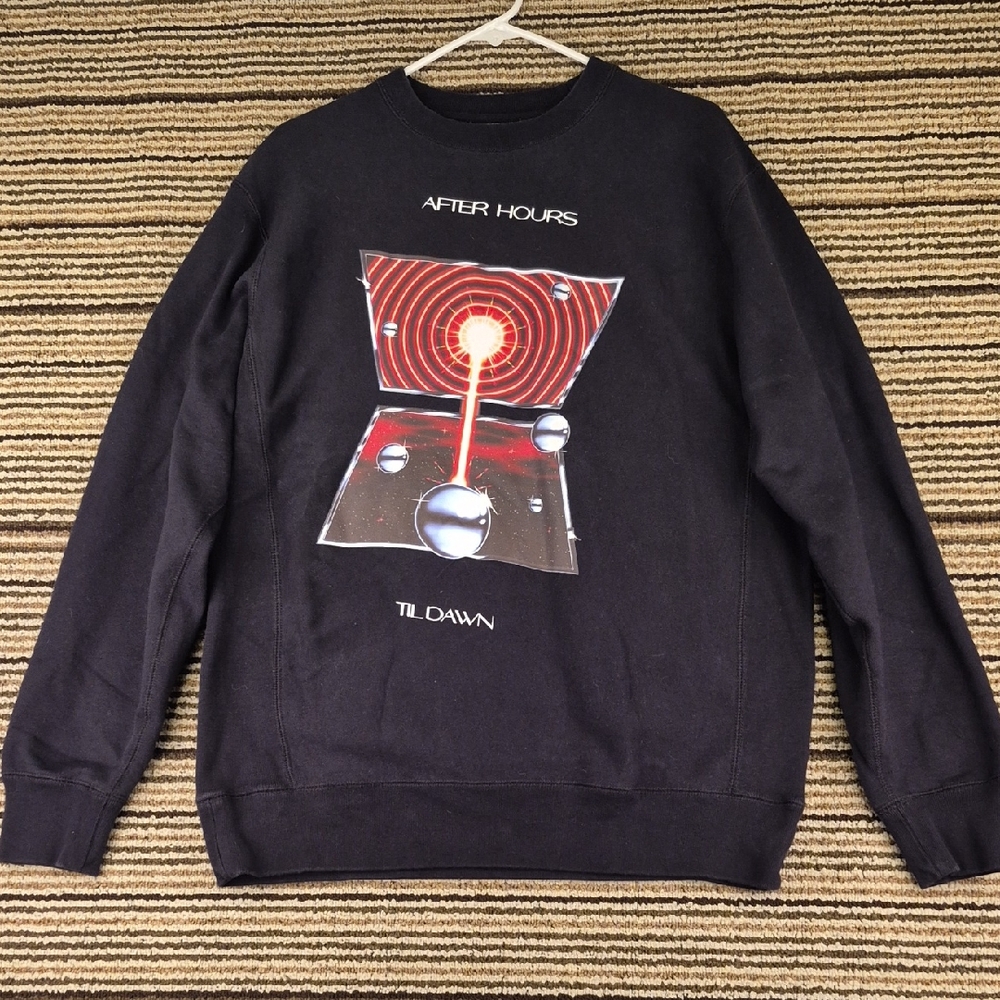 The Weeknd XO Hurry up Tomorrow After Hours til Dawn Tour Merch Crewneck Large